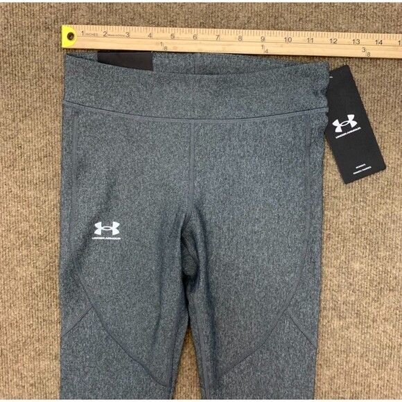 Under Armour Leggings Womens XS HeatGear Full Length Athleisure Gym Running Grey - Picture 4 of 10